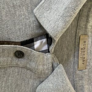 Burberry Brit gray polo size small